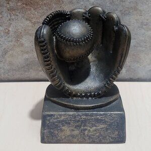 PDU Baseball Mitt Glove Ball Gold Champs Sports Award Trophy